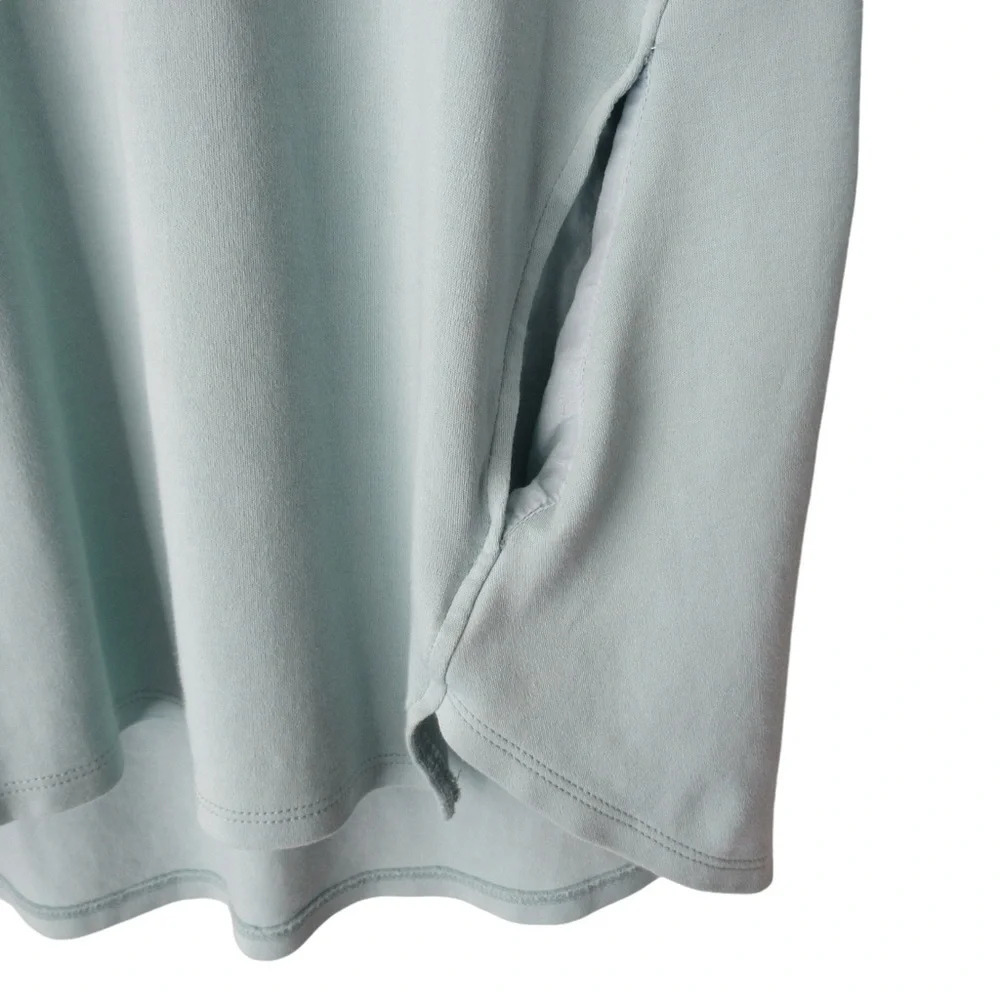 Beyond Threads Pima Cotton Pocket Tee Tunic Small Seaglass Green 3/4 Sleeve Peru - Picture 5 of 8